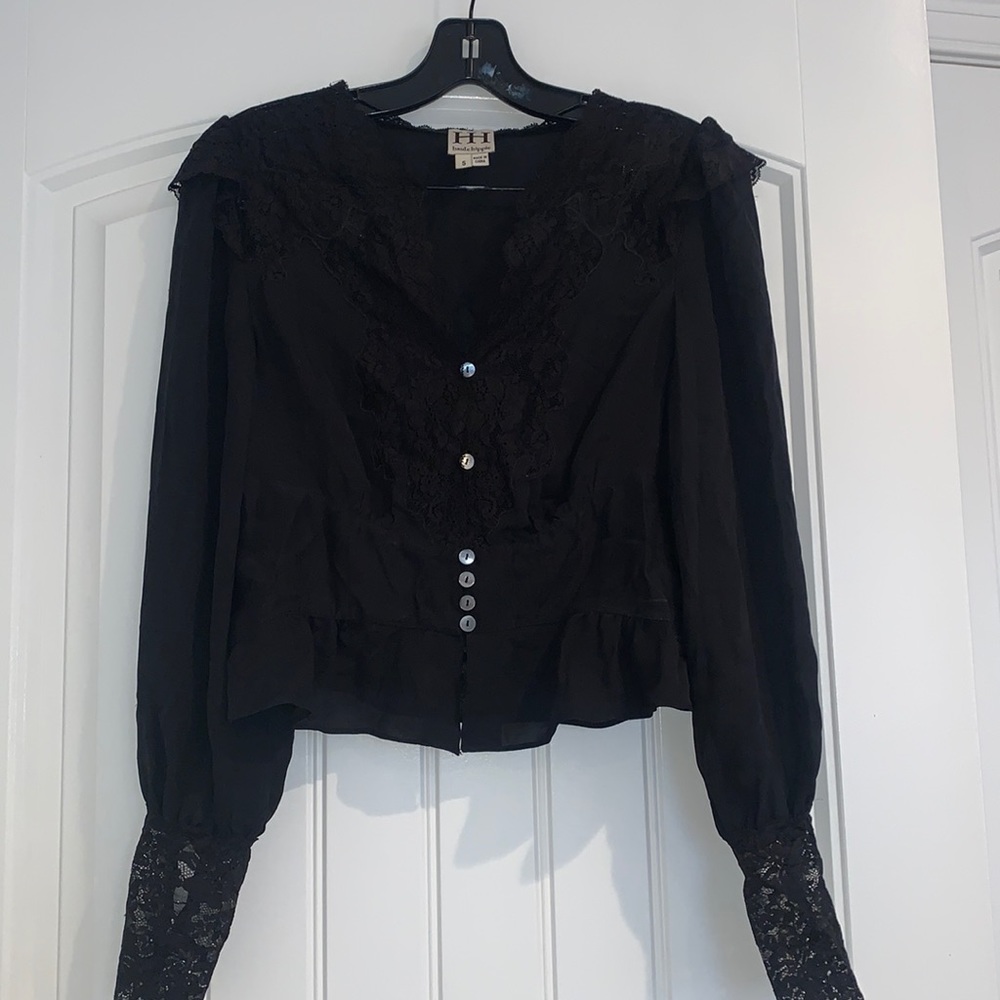 Haute hippie lace blouse